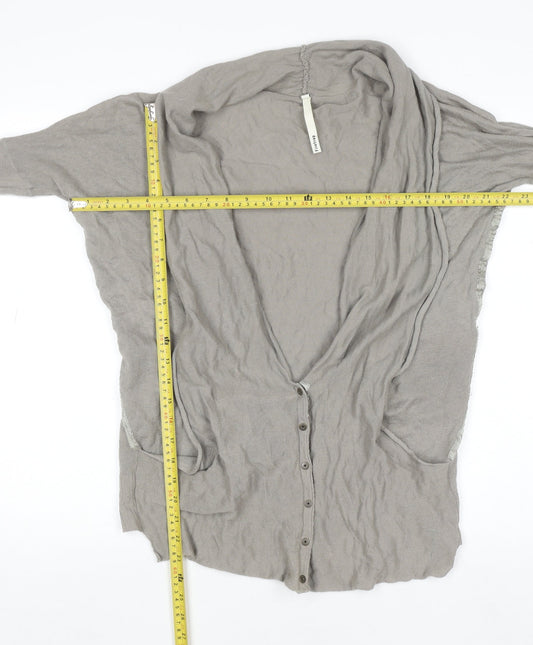 Womens UK Size L Firetrap Beige Cardigan Jumper