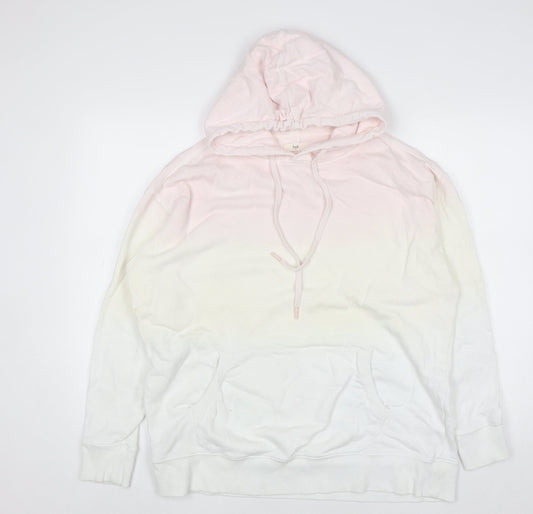 Womens UK Size M Hush Pink Pullover Hoodie