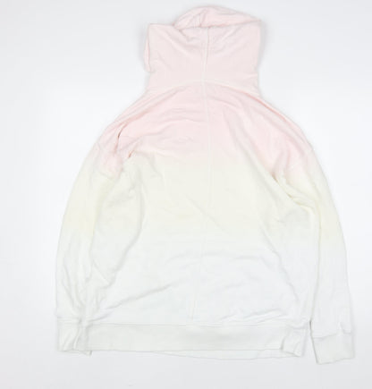Womens UK Size M Hush Pink Pullover Hoodie