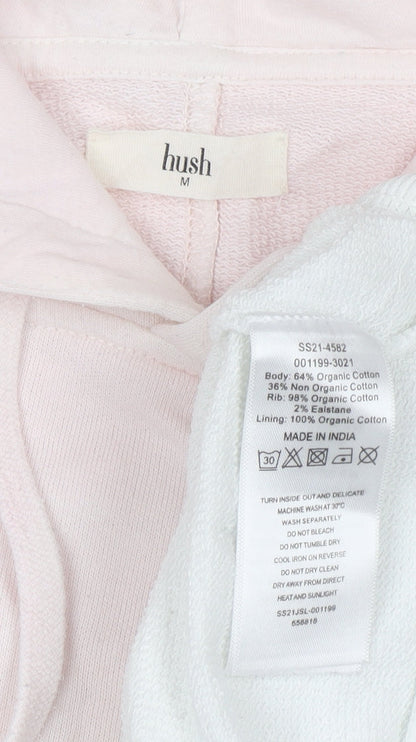 Womens UK Size M Hush Pink Pullover Hoodie