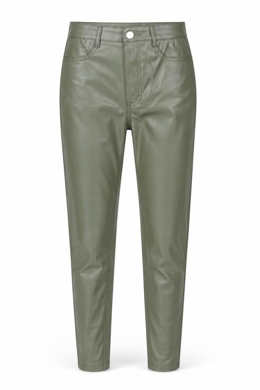Womens UK Size 8 Missguided Slim Fit Leggings Green Trousers