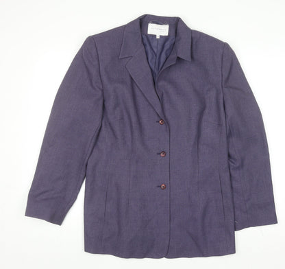 Womens UK Size 16 Autonomy Regular Purple Blazer