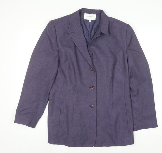 Womens UK Size 16 Autonomy Regular Purple Blazer
