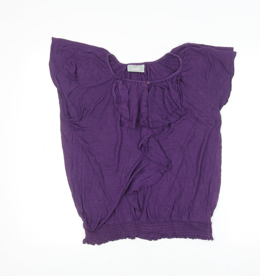 Womens UK Size 16 Wallis Purple Tunic Blouse