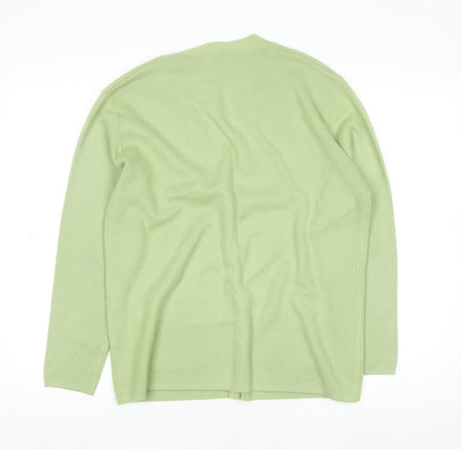 Womens UK Size 12/14 Damart Green Cardigan Jumper