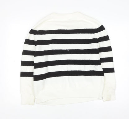 Womens UK Size 8 Pull&Bear Multicoloured Pullover Jumper