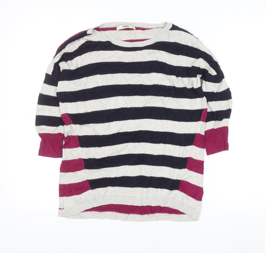 Womens UK Size S Oasis Multicoloured Pullover Jumper