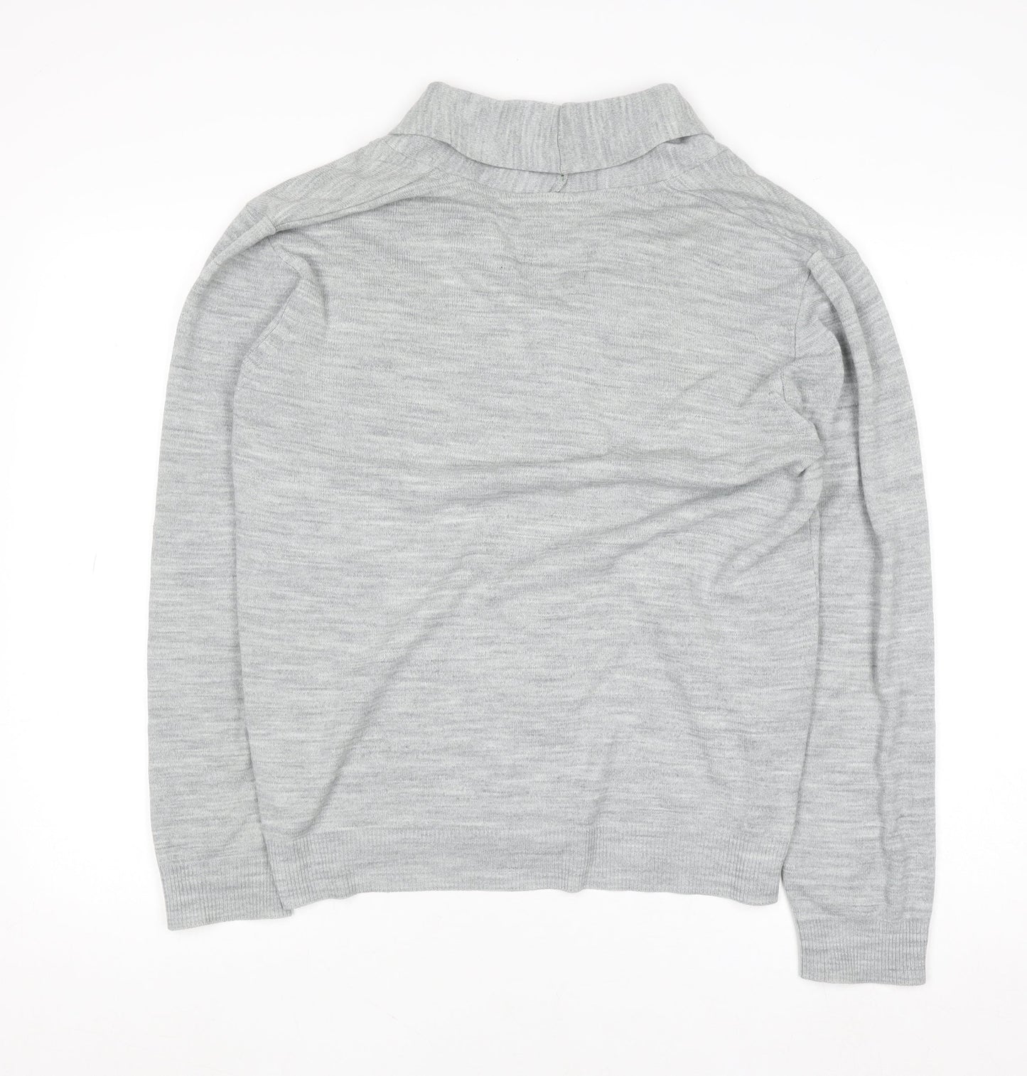 Mens UK Size M Roberto Island Grey Cardigan Jumper