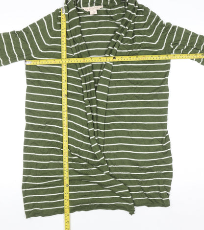 Womens UK Size 14 Mauvette Green Cardigan Jumper
