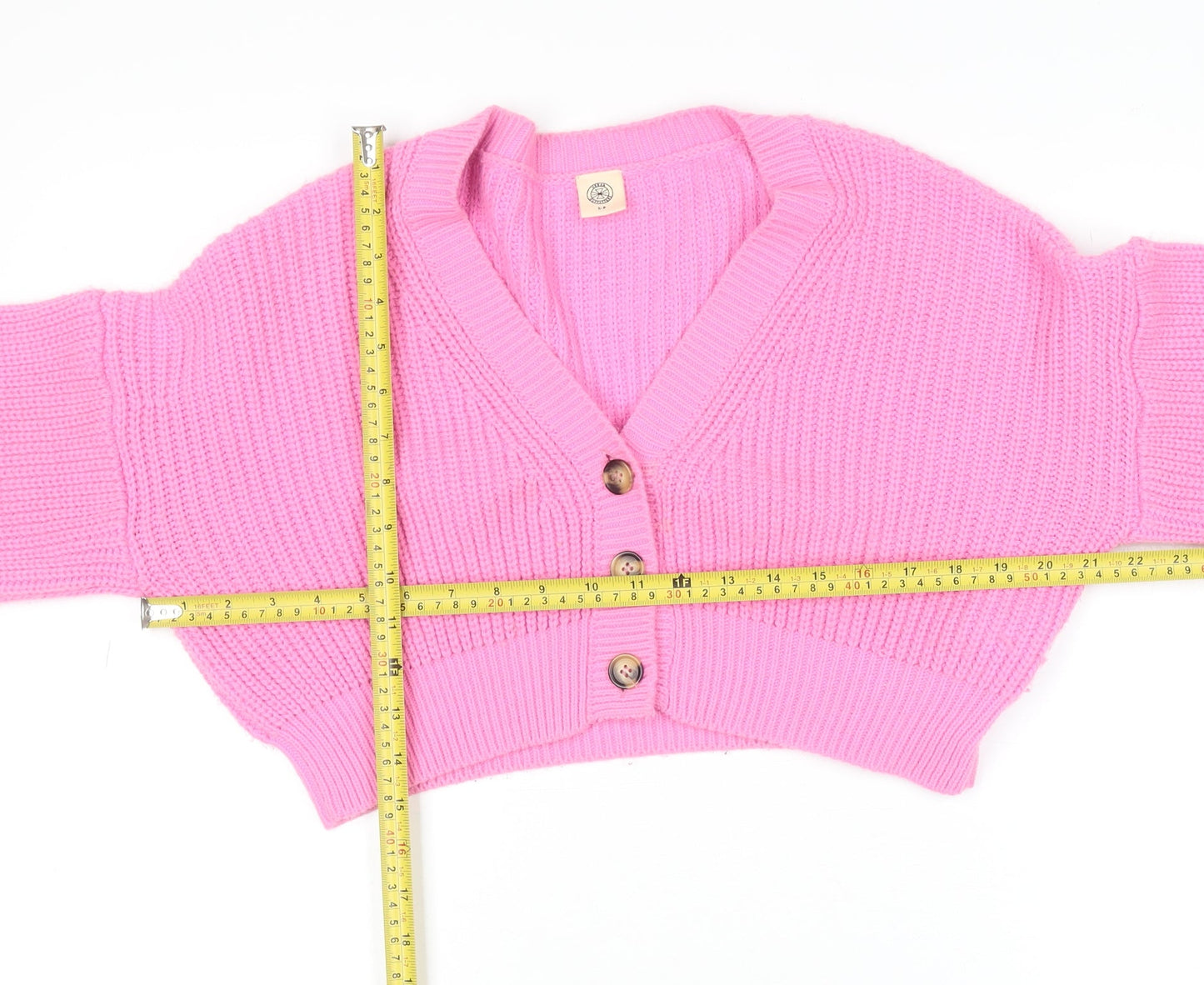 Womens UK Size S Urban Outfitters Pink Cardigan Jumper