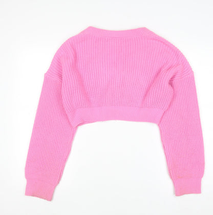 Womens UK Size S Urban Outfitters Pink Cardigan Jumper