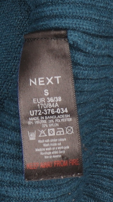 Womens UK Size S NEXT Blue Cardigan Jumper