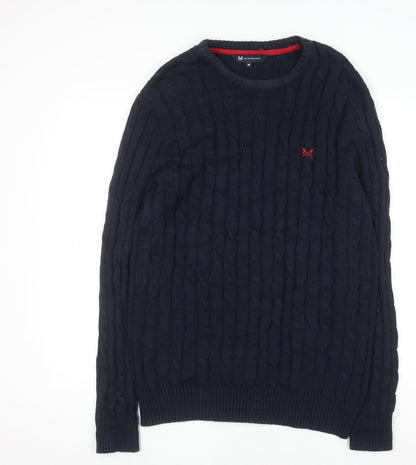 Mens UK Size M Crew Clothing Company Blue Pullover Jumper