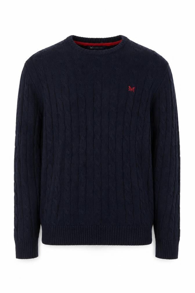 Mens UK Size M Crew Clothing Company Blue Pullover Jumper