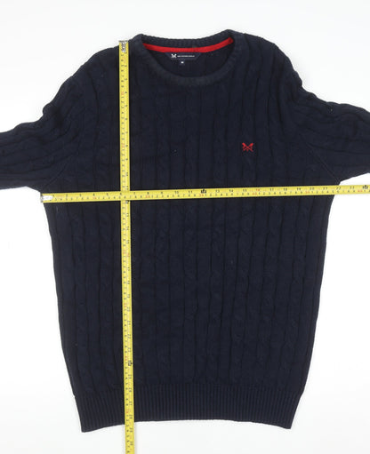 Mens UK Size M Crew Clothing Company Blue Pullover Jumper