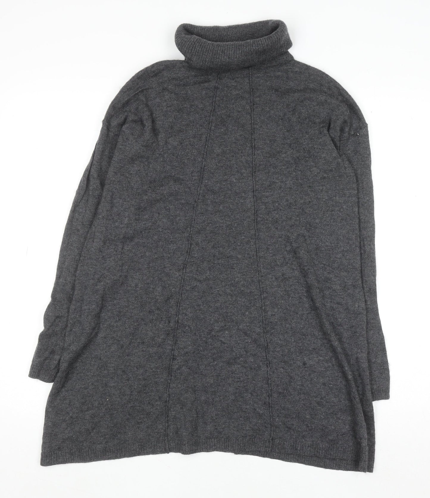 Womens UK Size 8 Fat Face Grey Tunic Jumper