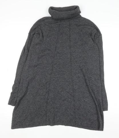 Womens UK Size 8 Fat Face Grey Tunic Jumper