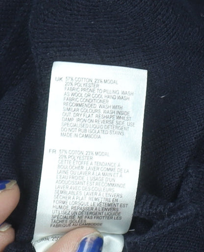 Womens UK Size 10 White Stuff Blue Pullover Jumper