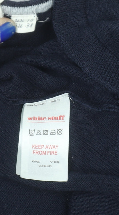 Womens UK Size 10 White Stuff Blue Pullover Jumper
