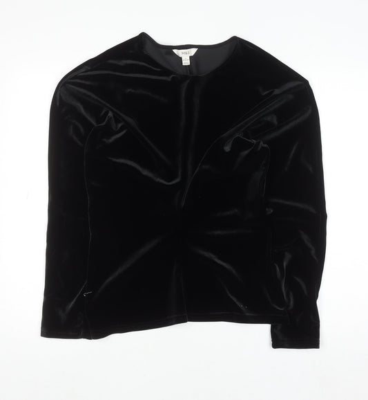 Womens UK Size 12 Marks and Spencer Black Basic Blouse