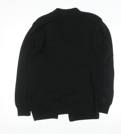 Womens UK Size XS Damart Black Cardigan Jumper