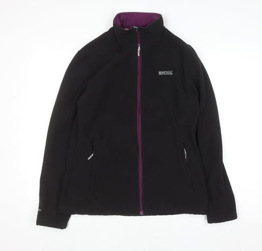 Womens UK Size 10 Regatta Black Full Zip Sweatshirt