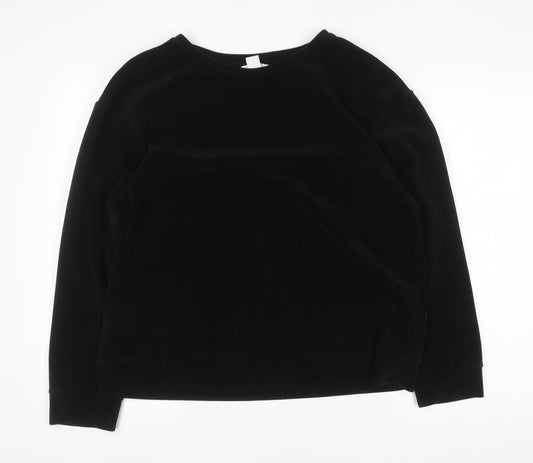 Womens UK Size 12 H&M Black Pullover Jumper