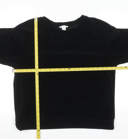Womens UK Size 12 H&M Black Pullover Jumper