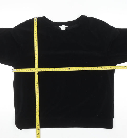 Womens UK Size 12 H&M Black Pullover Jumper