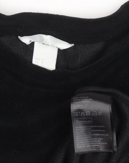 Womens UK Size 12 H&M Black Pullover Jumper