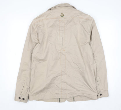 Brook Taverner Men’s Beige Cotton Military Jacket 40R