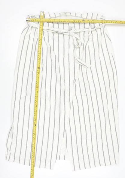 Womens UK Size 18 ASOS Wrap Linen Skirt