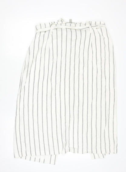 Womens UK Size 18 ASOS Wrap Linen Skirt