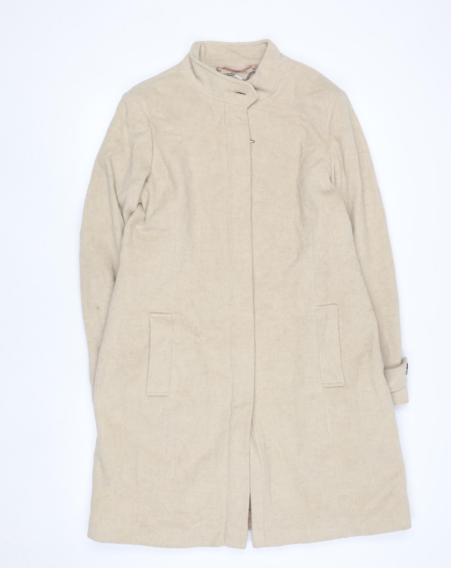 Womens UK Size 14 NEXT Beige Overcoat