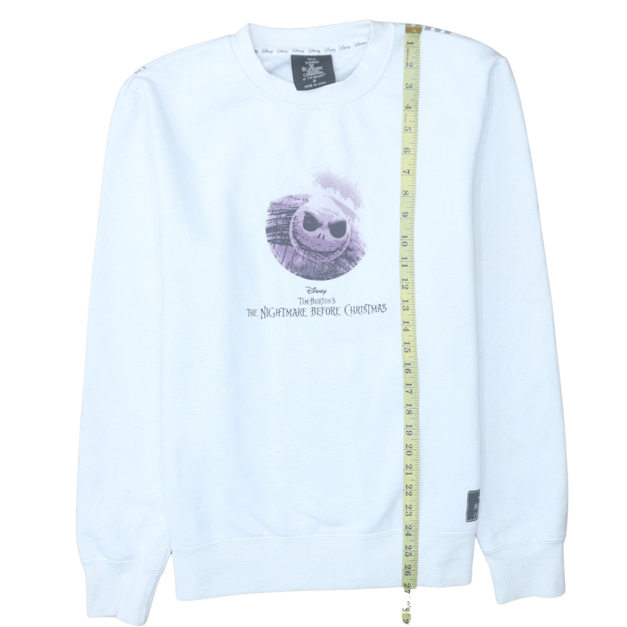 Womens UK Size M Primark White Pullover Sweatshirt