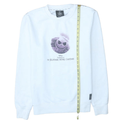 Womens UK Size M Primark White Pullover Sweatshirt