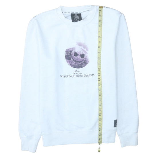 Womens UK Size M Primark White Pullover Sweatshirt
