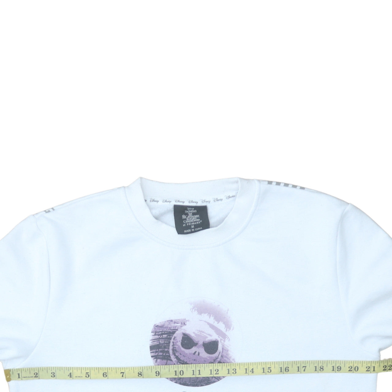 Womens UK Size M Primark White Pullover Sweatshirt