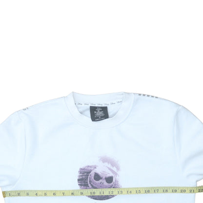 Womens UK Size M Primark White Pullover Sweatshirt