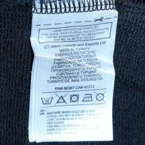 Womens UK Size 8 adidas Black Full Zip Hoodie
