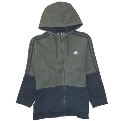 Mens UK Size XL adidas Green Full Zip Hoodie