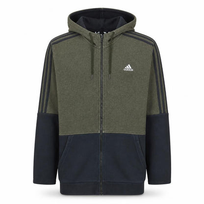 Mens UK Size XL adidas Green Full Zip Hoodie