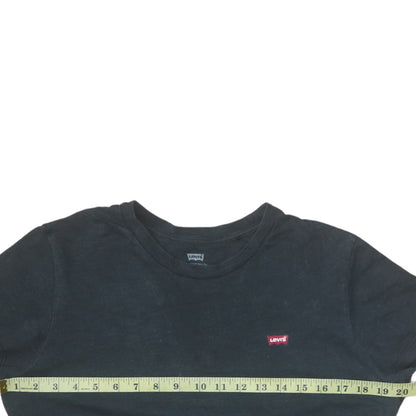 Womens UK Size S Levi's Black Basic T-Shirt