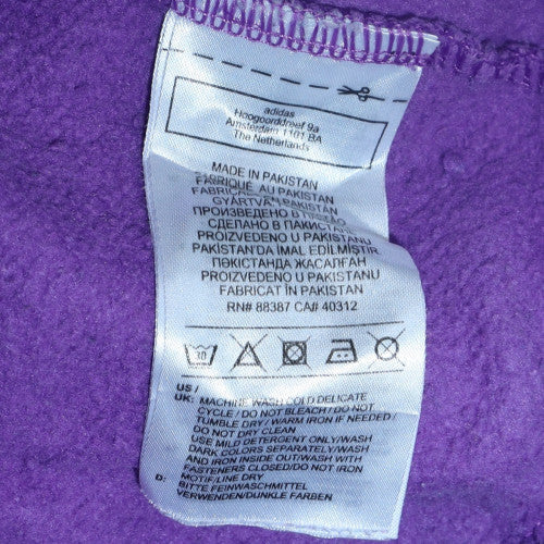 Womens UK Size M adidas Purple Pullover Hoodie