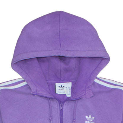 Womens UK Size M adidas Purple Pullover Hoodie