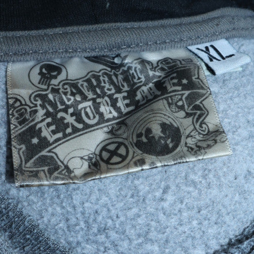 Mens UK Size XL New Era Extreme Grey Pullover Hoodie