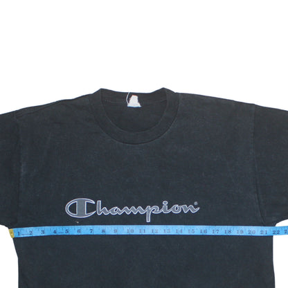 Mens UK Size L Champion Black Gym & Training Running & Jogging Casual T-Shirt