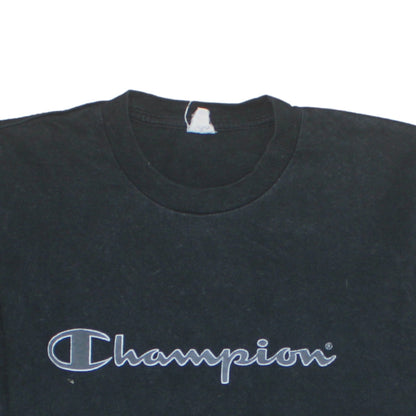 Mens UK Size L Champion Black Gym & Training Running & Jogging Casual T-Shirt