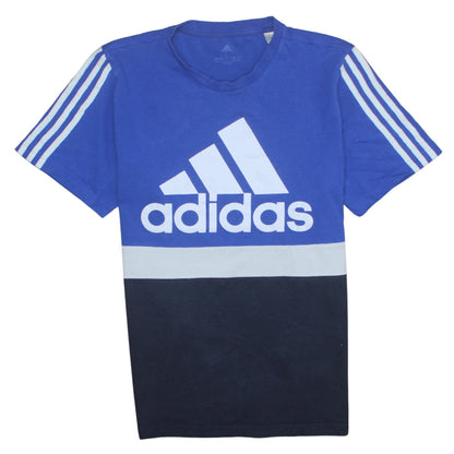 Mens UK Size L adidas Blue  T-Shirt