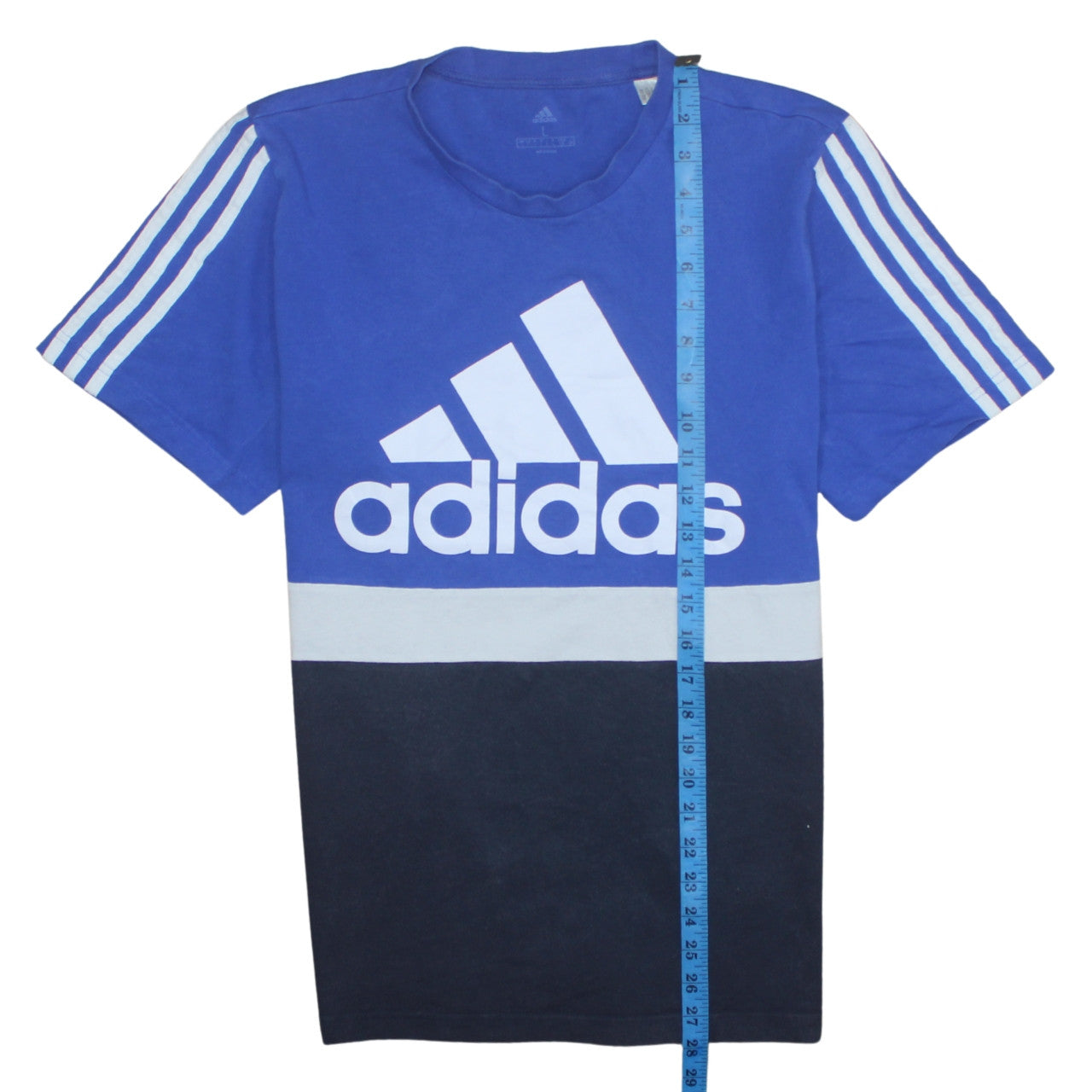Mens UK Size L adidas Blue  T-Shirt